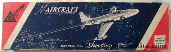 Maircraft 1/48 Lockheed P-80 Shooting Star Solid Wood Model Airplane, H-12 plastic model kit